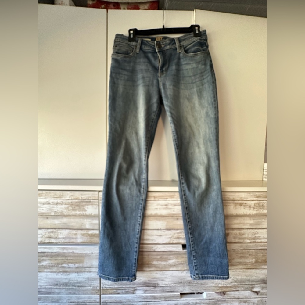 👖 Kut From the Kloth Katy Boyfriend Jeans Size 4 Light Wash Stretch Denim